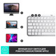 Клавиатура беспроводная Logitech MX Keys Mini For Mac Minimalist Wireless Illuminated Pale Grey (920-010526)