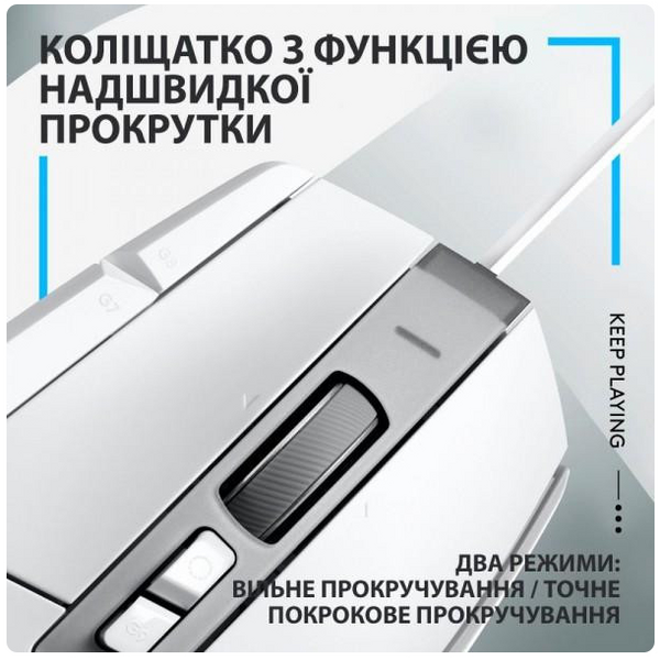 Мышь беспроводная Logitech G502 X Lightspeed White (910-006189)