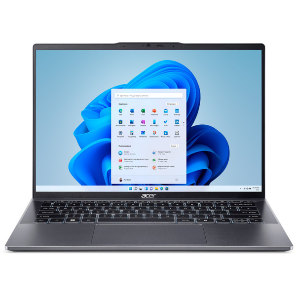 Ноутбук Acer Swift Go 14 SFG14-63 14" 2.8K OLED, AMD R7-8845HS, 32GB, F1TB, UMA, Win11, сірий
