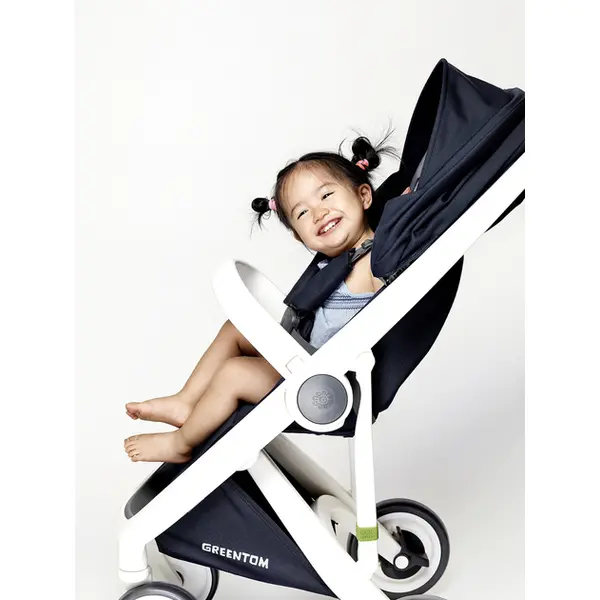 Прогулянкова коляска Greentom Classic Blue-White