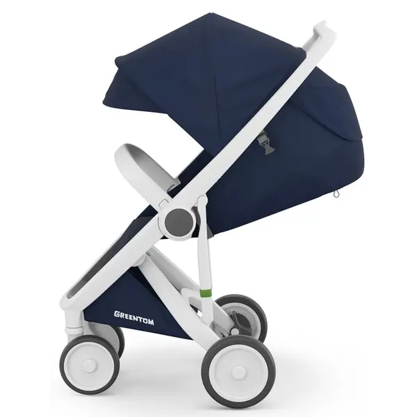 Прогулянкова коляска Greentom Classic Blue-White