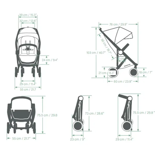Прогулянкова коляска Greentom Classic Sunflower-White