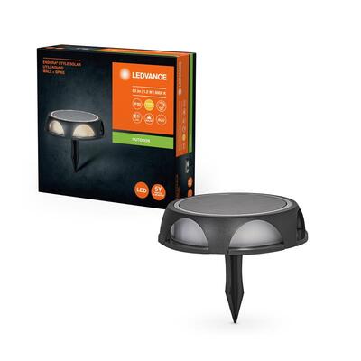 Світильник LEDVANCE LED 1.2Вт 3000K 60Лм фасадний автономний ENDURA STYLE SQUAERE SOLAR UTILI чорний