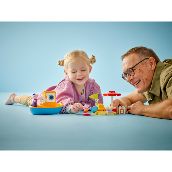 Блочный конструктор LEGO Duplo Морская прогулка Пеппы на лодке (10432)