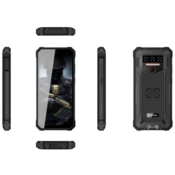 Смартфон Oukitel wp23 pro 6.52HD+ / 8GB/128GB / T606 /10600mAh /13+5Мп/ IP69K /NFC Black