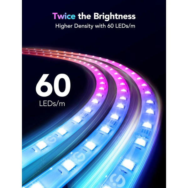 Стрічка світлодіодна розумна Govee H100E LED Strip Light M1 Matter Compatible 1m extension of H61E1 (H100E0D1)