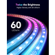 Стрічка світлодіодна розумна Govee H100E LED Strip Light M1 Matter Compatible 1m extension of H61E1 (H100E0D1)