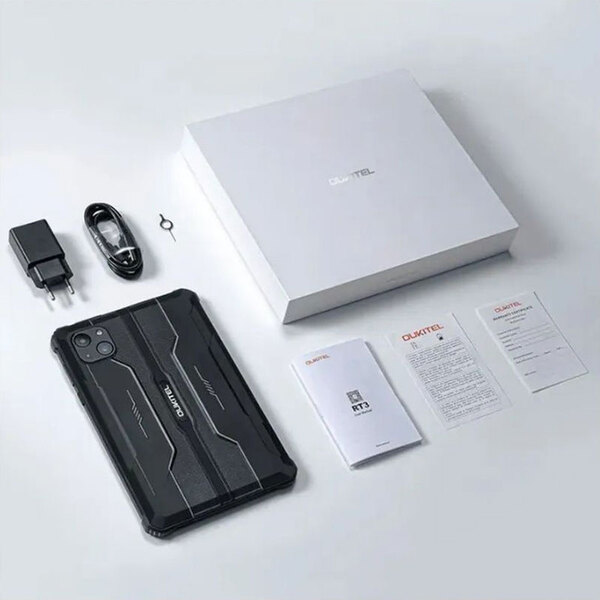 Планшет Oukitel RT3 8” HD+ / 4GB/64GB / MT6762 / 5150mAh / 16+8Мп / IP69K /NFC / LTE Black