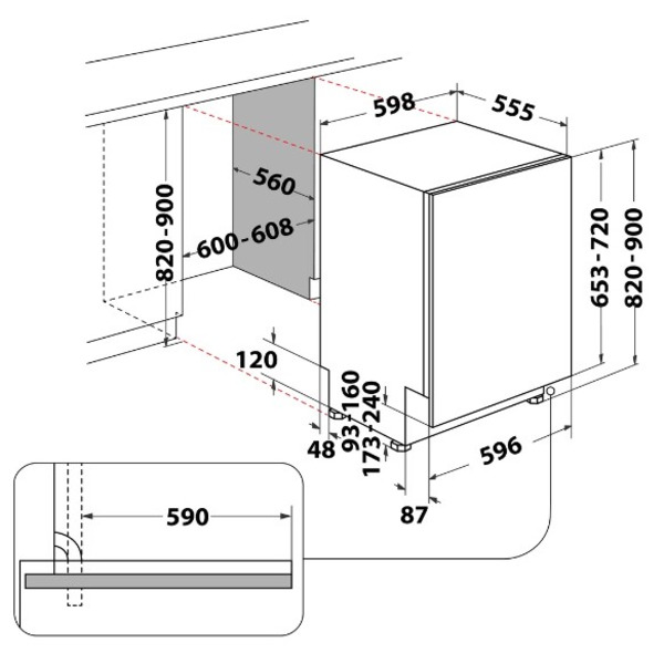 Посудомийна машина Whirlpool W8I HT58 T