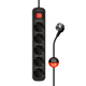Фильтр питания СolorWay (CW-PSEA55BK) 5 розеток, 5м, Black