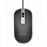 Миша Gembird MUS-4B-06-BS Black/Silver