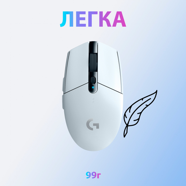 Миша Logitech G305 White (910-005291)