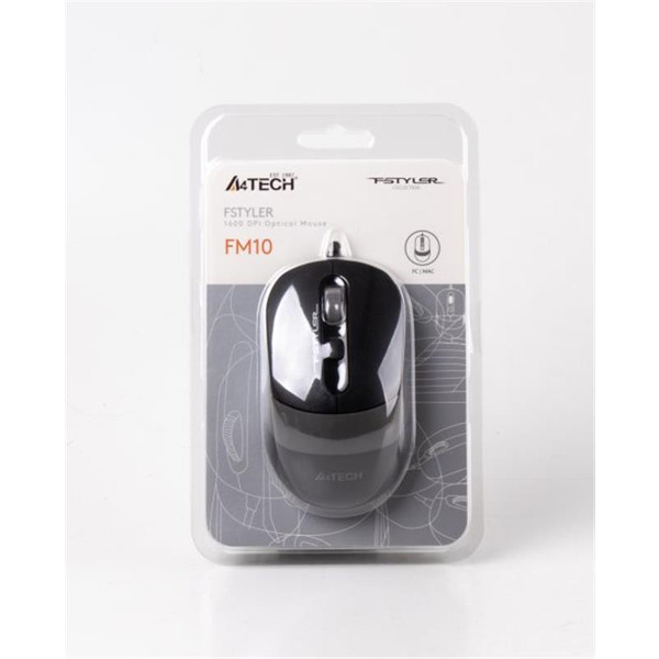 Миша A4Tech FM10 Black/Grey