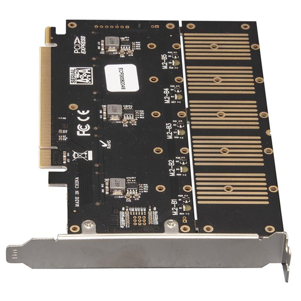Контроллер Frime WCH382L (ECF-PCIEtoSSD010) PCI-E-5xM.2 (B Key)