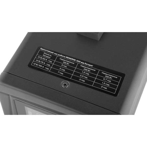 Джерело безпребійного живлення REAL-EL Reserve-500 EL122100003