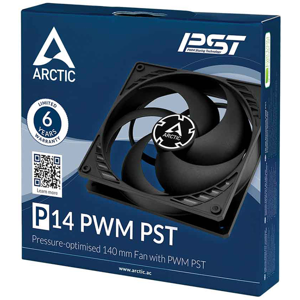 Вентилятор Arctic P14 PWM PST Black ACFAN00125A