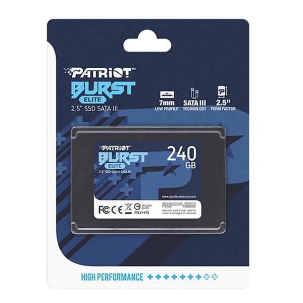 SSD-Накопичувач Patriot Burst Elite PBE240GS25SSDR