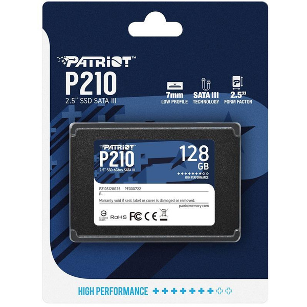 Накопитель SSD  128GB Patriot P210 2.5" SATAIII TLC (P210S128G25)