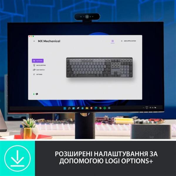 Клавіатура Logitech MX Mechanical Graphite Clicky 920-010759