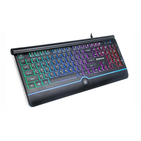 Клавиатура REAL-EL Comfort 8000 Backlit Ukr Black