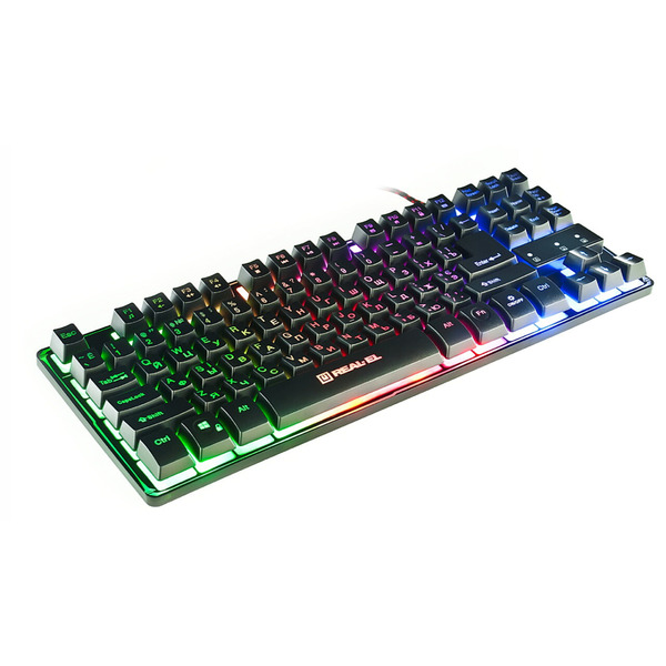 Клавиатура REAL-EL Gaming 8710 TKL Backlit Ukr Black