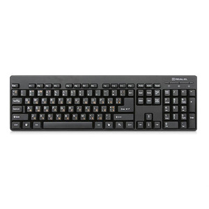 Клавиатура REAL-EL Standard 502 Ukr Black