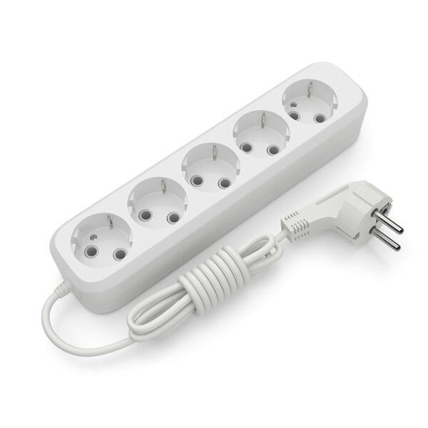 Удлинитель блочный (ABS)  Electrum 5 гнезд 5м с заземлением C-ES-1794
