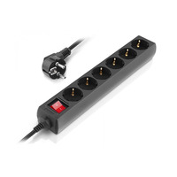 Фильтр питания REAL-EL RS-6 Protect M 5м Black (EL122300036)