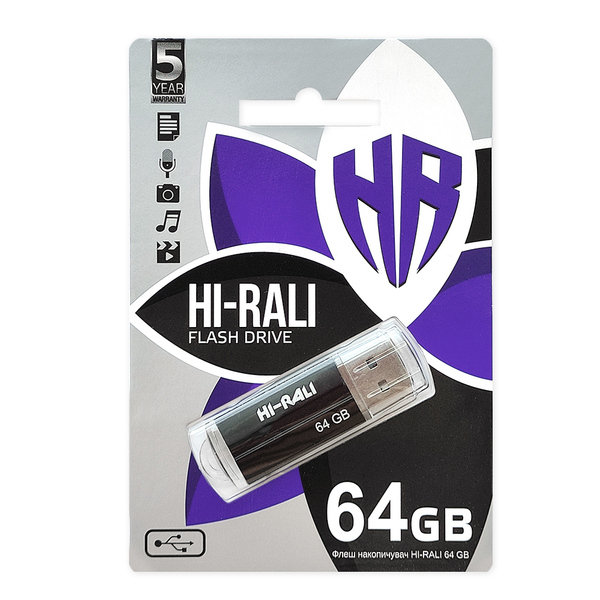 USB-Флешка Hi-Rali Corsair Series Black (HI-64GBCORBK)