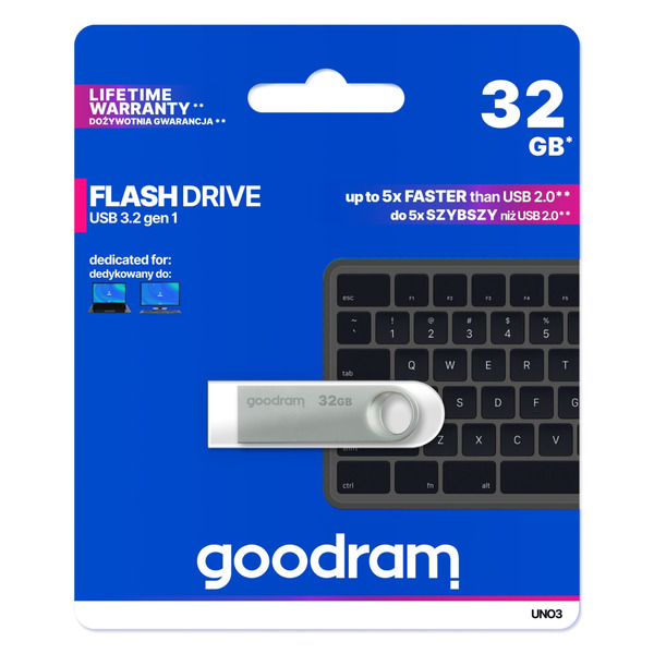 USB-Флешка USB 3.2 32GB Goodram UNO3 (UNO3-0320S0R11)