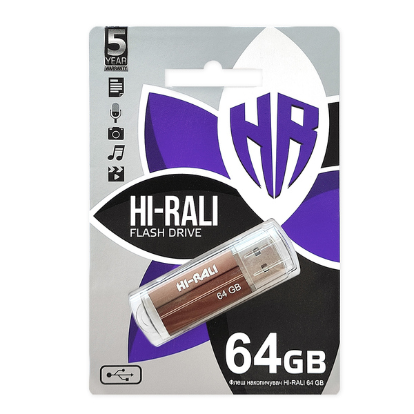 USB-Флешка USB 64GB Hi-Rali Corsair Series Bronze (HI-64GBCORBR)