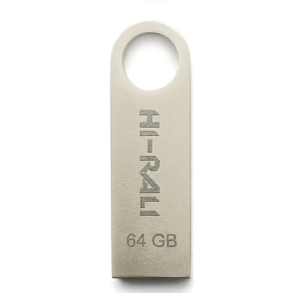USB-Флешка USB 64GB Hi-Rali Shuttle Series Silver (HI-64GBSHSL)