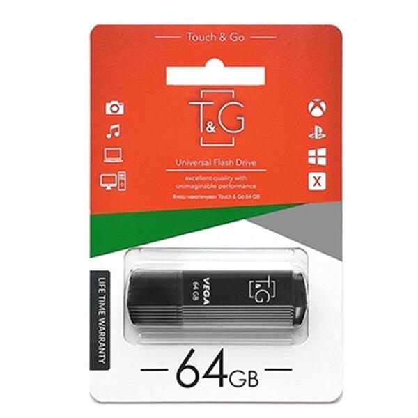 USB-Флешка USB 64GB T&amp;G 121 Vega Series Black (TG121-64GBBK)