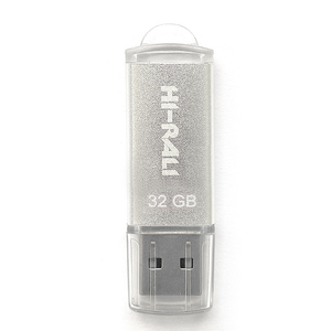 USB-Флешка USB 32GB Hi-Rali Rocket Series Silver (HI-32GBVCSL)