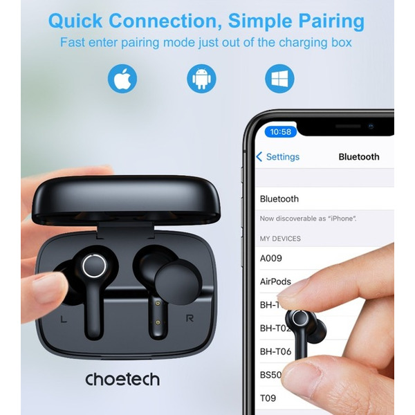 Наушники Choetech BH-T06 TWS bluetooth