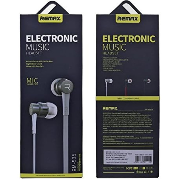 Навушники Remax RM-535 Silver (6954851211150)