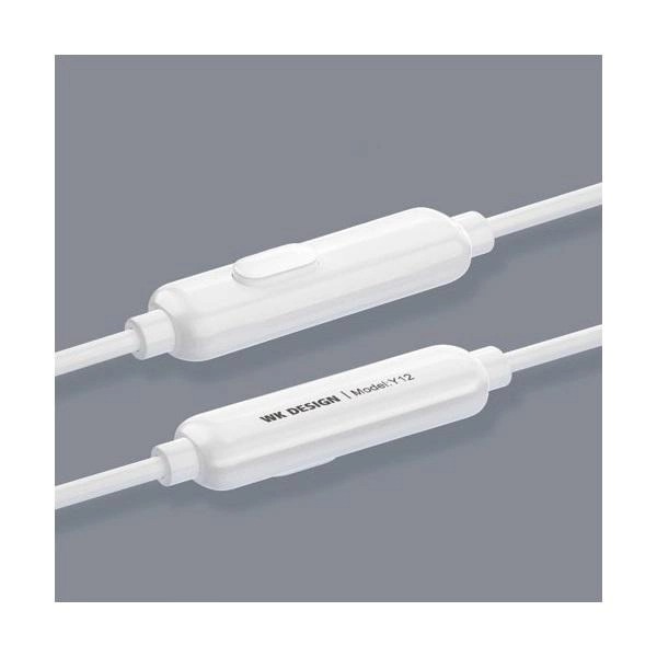 Гарнитура WK Y12 White (6941027607510)