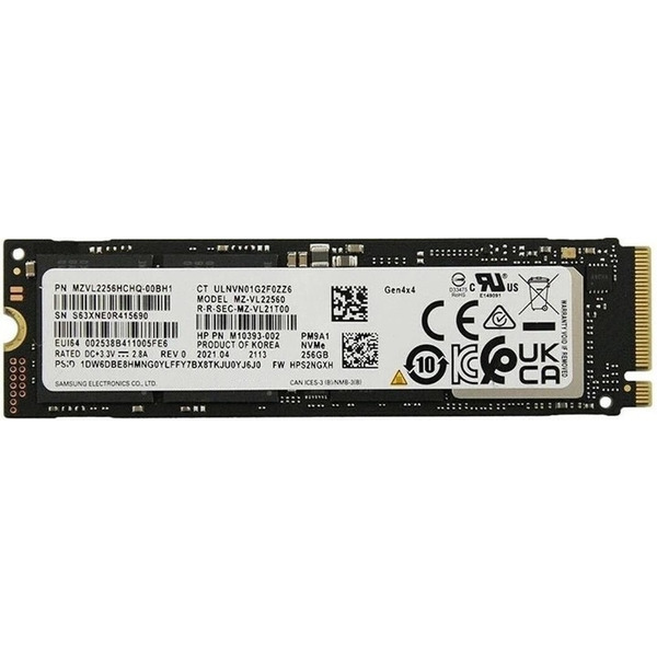 Накопитель SSD  256GB Samsung PM9A1 M.2 2280 PCIe 4.0 x4 V-NAND 3bit MLC (MZ-VL22560_OEM) OEM