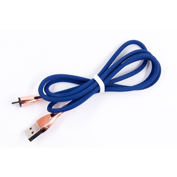 Кабель Dengos USB - microUSB (M/M) 1 м Dark Blue (NTK-M-SET-DBLUE)