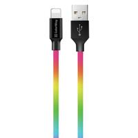 Кабель ColorWay USB - Lightning (M/M), 2.4 А, 1 м, Multicolor (CW-CBUL016-MC)