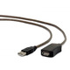 Кабель Cablexpert USB - USB V 2.0 (M/F), активный удлинитель, 10 м, черный (UAE-01-10M) 