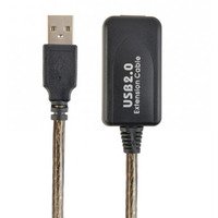 Кабель Cablexpert USB - USB V 2.0 (M/F), активный удлинитель, 10 м, черный (UAE-01-10M) 