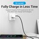 Кабель Vention USB Type-C - USB Type-C (M/M) TPE Round PD 60W, 3A, 2 м, Black (COSBH)