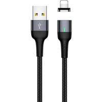 Кабель Usams US-SJ326 USB - Lightning (M/M), магнитный, 1 м, Tarnish (SJ326USB01)