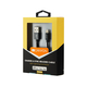 Кабель Canyon USB - Lightning (M/M) 0.96 м, Black (CNS-MFIC3B) в оплетке