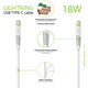 Кабель Intaleo CBFLEXTL1 USB Type-C - Lightning (M/M), 1.2 м, White (1283126504099)
