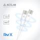 Кабель ACCLAB PwrX USB Type-C - USB Type-C (M/M), 60W, 1.2 м, White (1283126559563)