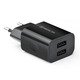 Сетевое зарядное устройство REAL-EL CH-210 (2USB, 2.1A) Black
