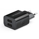 Сетевое зарядное устройство REAL-EL CH-210 (2USB, 2.1A) Black