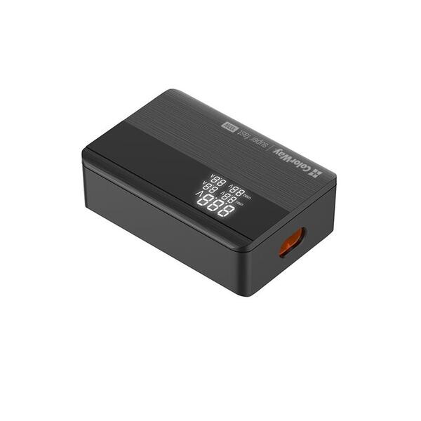 Сетевое зарядное устройство ColorWay Power Delivery GaN (2USB-A + 2USB TYPE-C) (100W) Black (CW-CHS041PD-BK)